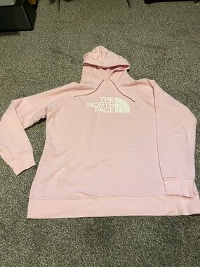 The North Face Light Pink Logo Pullover Hoodie